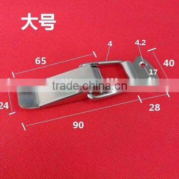 Stainless steel big box spring clasp, stainless steel fastener, toolbox lock, the duck mouth buckle