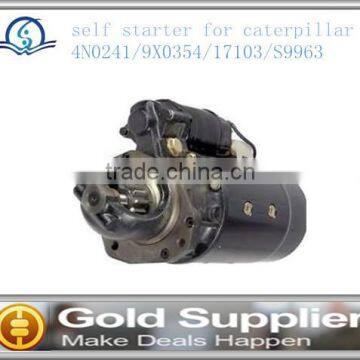 Brand New self starter for caterpillar 4N0241/9X0354/17103/S9963 with high quality and most comprtitive price.