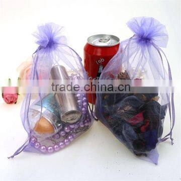 20x25 purple large organza gift bag jewellery storage pouches promotion drawstring security recyclable for wedding party