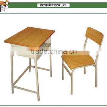 Steel single tables and chairs the school furniture