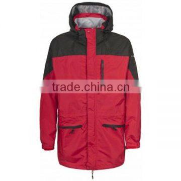 Men outdoor waterproof clothing long jacket