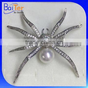 China Wholesale Custom Made Design Fashion Pearl Men'S Brooch