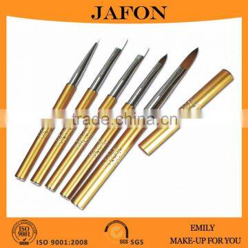 5 Pieces Golden Kolinsky Sable Nail Scrub Brush Beauty Tools                        
                                                Quality Choice