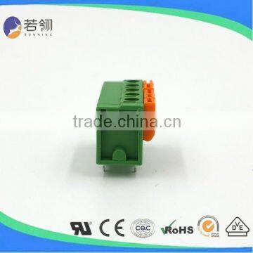 Brass PCB Spring Terminal Block Pitch 7.62mm photo-3