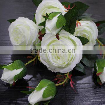 white wedding decorative flower artificial rose and hydrangea