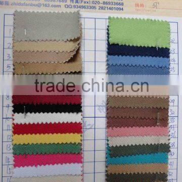 Made in China guangzhou 57 inches width waterproof twill cotton stocklot fabric for garments and bags