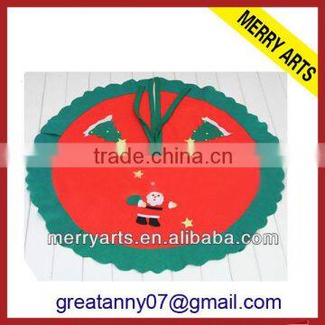 alibaba china hot new product christmas tree skirt cheap felt christmas embroidery tree skirts