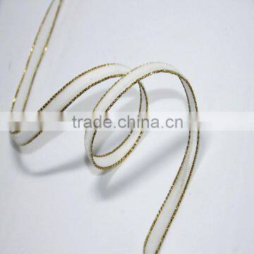 Velvet Ribbon With Gold Edged photo-2