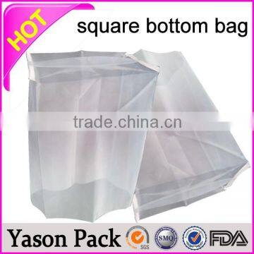 Yason square pvc bag square tubing packaging bags with square base