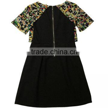 2016 New Fashion Casual Knitted Short Sleeve One Piece Women Dresses for Party photo-3