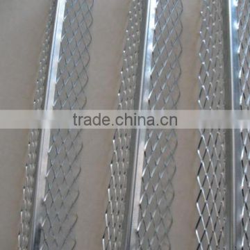 Hot-dipped galvanized expanded angle corner bead for wall protection