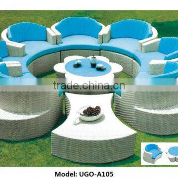 Best seller rattan round outdoor furniture like flower