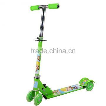 4 wheels with light kick scooter,foot petal scooter