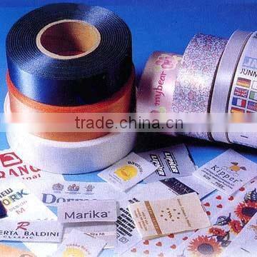 Dip Coated Polyester Taffeta Garment Label Roll