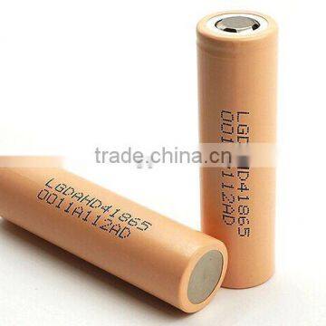 Authentic LG HD4 18650 rechargeable battery 2000mAh 25A 18650 lithium battery 25A lg hd2 use for E-bike/power tool