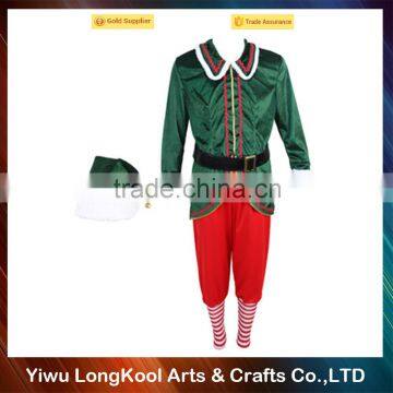 China factory direct sale cheap christmas cosplay costume adult elf costume