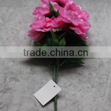 Home Decoration 5 Heads Silk Peony Flowers Wholesale photo-2