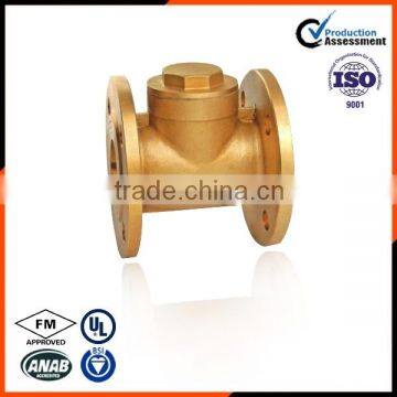 New style Flanged sewage brass check valve