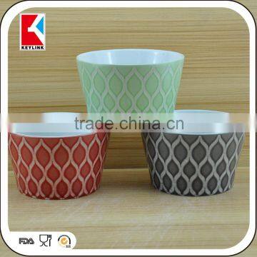 12cm matt finish colored custom logo promotional ceramic soup bowl ceramic serving bowls