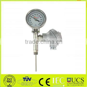 WSSX-411 bi-metal thermometer with electric contact bottom cotact themrometer