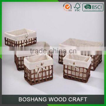 First Class China Cotton Fabric Woven Storage Basket