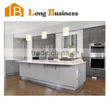 LB-JX1299 China grey color modern lacquer kitchen cabinets