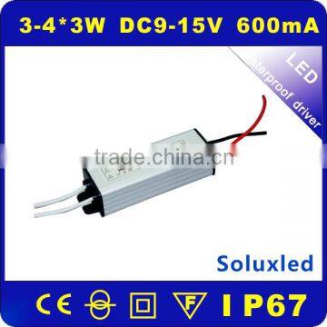 LED DRIVER waterproof 3-4*3W IP67