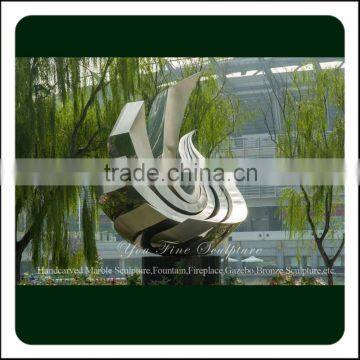 Classic Abstract Stainless Steel Sculpture For Garden