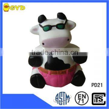 PU cow toy animal shape foam stress balls,farmer shape decoration toy for babies