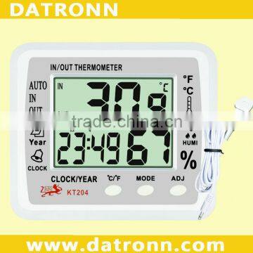 Digital thermometer humidity meter KT204 temperature humidity calendar