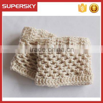 A-262 Crochet Boot Toppers Socks Handmade Crochet Boot Toppers Open Knitted Boot Cuffs photo-4