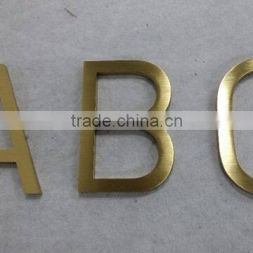 High quality brass letters and numbers