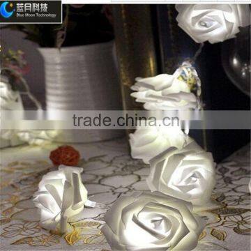 Hot Selling White Color Led Rose Flower String Light