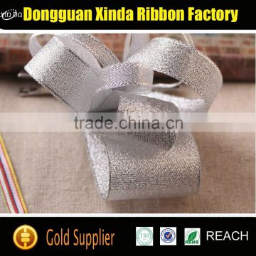 Colorful Elegant Christmas Silver Glitter Ribbon