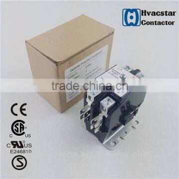 Refrigeration components 2 poles 40A 24VAC dp AC contactor for furnas squareD HCC type ac cotactor