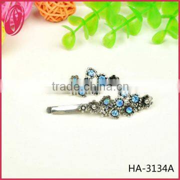 China wholesale rhinestone hair bobby pins for girls