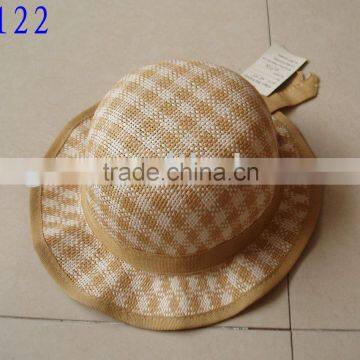 children hat, paper woven hat