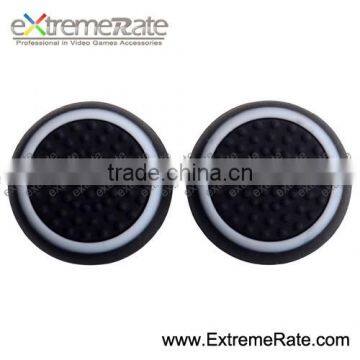 Limited edition Black Base With White silicone ThumbStick Grips for PS4/XBOX One controller