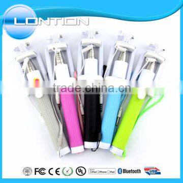 2015 beautiful design foldable selfie stick bluetooth with various colors