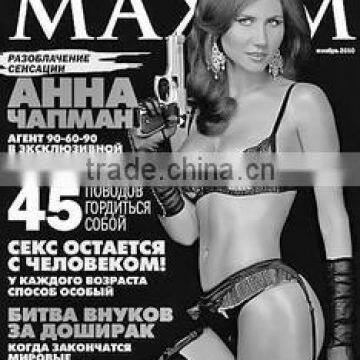 A4 softcover fashion adult magazine printing