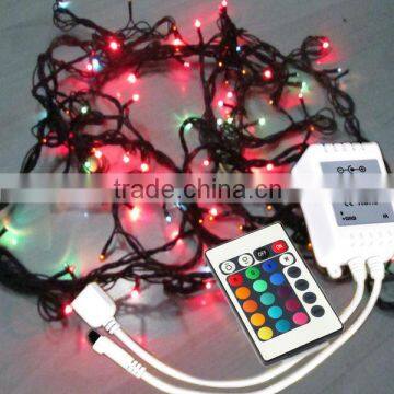 Remote control copper wire colorful xmas decoration light