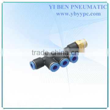 PKD male union Pneumatic Connector Plastich push in fittings air fittings