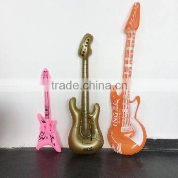 custom brand colorful gold giant inflatable guitar for live event