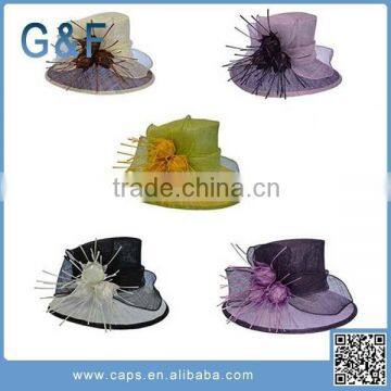 New Design Organza Hats For Young Girl Wholesale