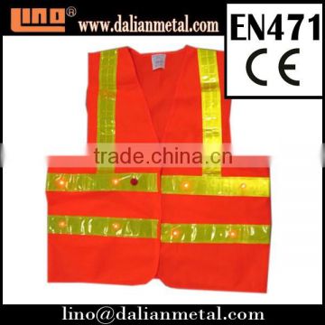 Customizable LED Reflective Safety Vest