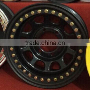 Excellent quality land cruiser steel rims with double beadlock