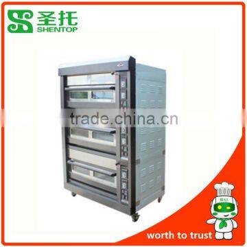 Shentop STPAB-RC36 3 layers and 6 trays Stainless Steel bakery equipment for sale camping gas oven