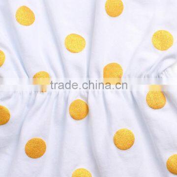 Plain White Baby Rompers White and Yellow Spot Rompers Baby Girls Rompers Jumpsuits photo-6