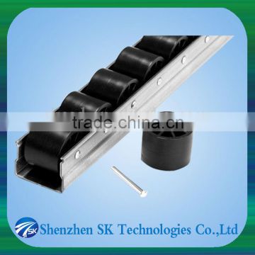 China black wheel galvanized roller track for rack system