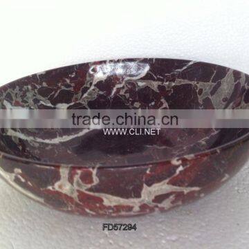 Red Zebra Marble Fruit Bowl for Wholesale order